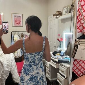 Aqua blooming dale dress